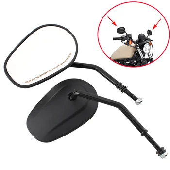

Motorcycle For Sportster Fatboy Softail Motor Rear view Side Mirrors For Harley Bobber Chopper Road Touring XL1200L XL883 XL883L