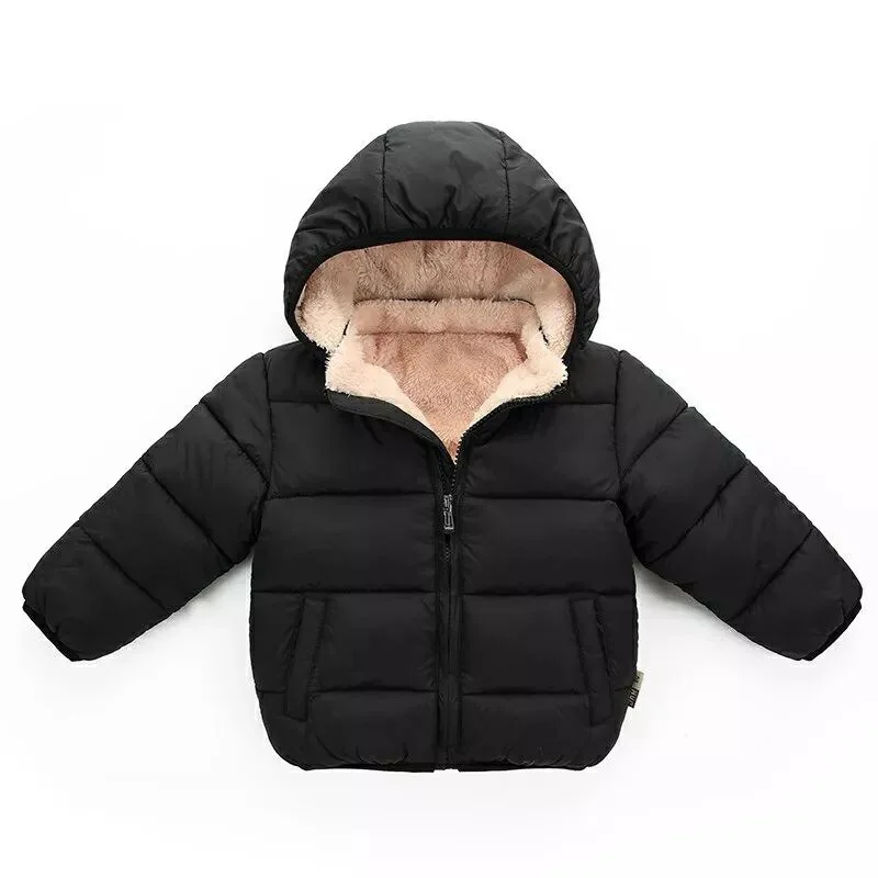 Зимняя куртка для мальчиков; Зимние Повседневные детские куртки для девочек и мальчиков; теплое Детское пальто из плотного бархата; Верхняя одежда для малышей; Детское пальто