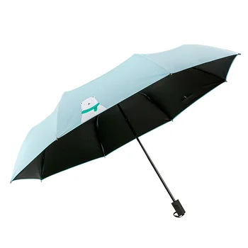 

Umbrella Rain Or Shine Dual Use Student Goddess Umbrella Three-fold Umbrella MORI Series Simple Pencil Umbrella Rain Or Shine Um