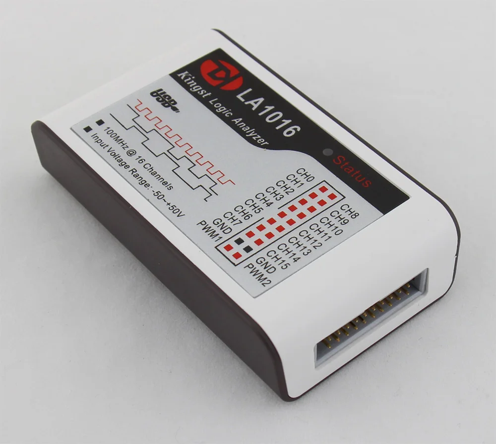 Kingst LA1016 USB логический анализатор 100M Максимальная скорость выборки 16 каналов 10B