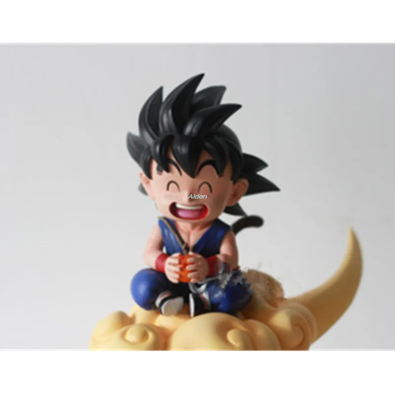 Синий " Статуя Dragon Ball Z бюст Супер Saiyan Son Goku Boyhood сидящий позиционный Somersault облако GK экшн-модель игрушечная коробка 22 см Z2791 - Цвет: Синий