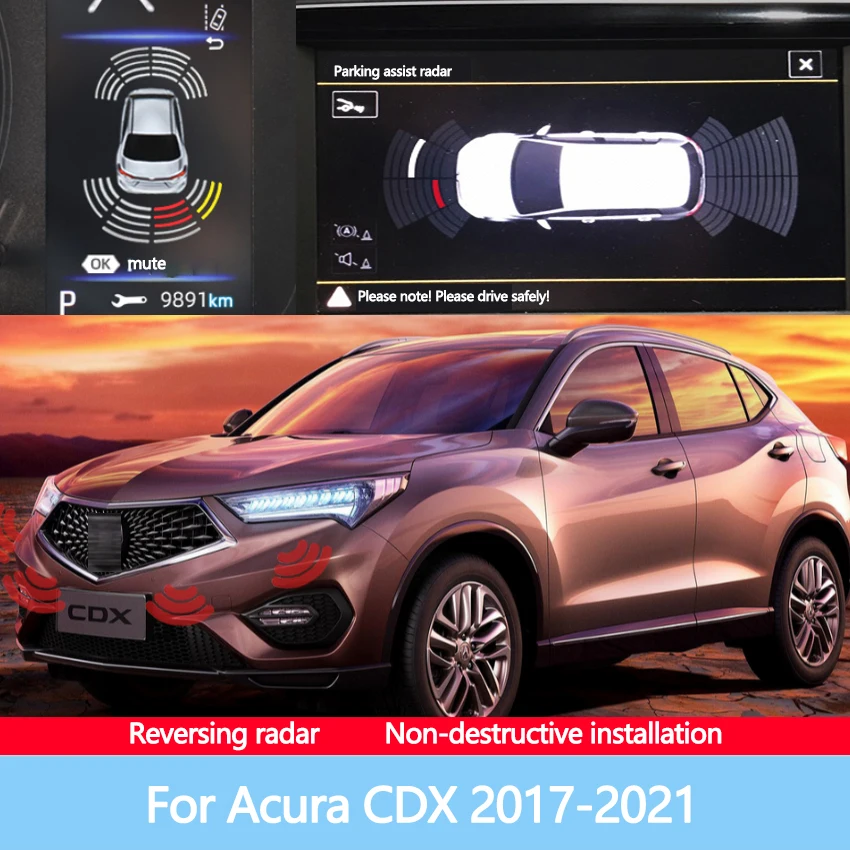 

Built-in Installation Front Rear Radar Sound Alarms For Car Reversing Images Suitable For Acura CDX 2017-2021