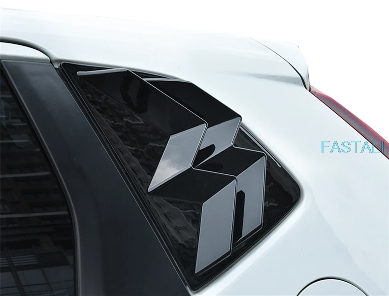 Для Honda FIT- автомобильные задние боковые жалюзи декоративные полосы задней двери окна Яркие полоски декоративные автомобильные аксессуары