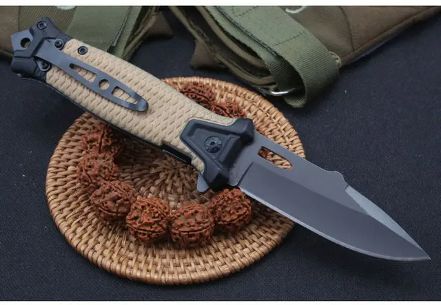 Складной нож HQ DA148 440C G10 охотничий с ручкой для выживания тактический