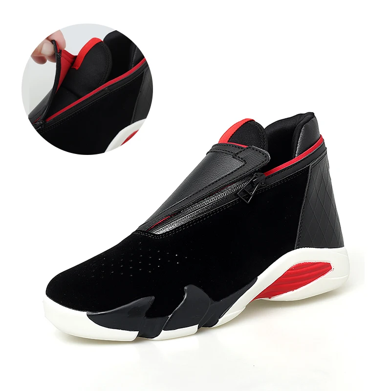 black high top non slip shoes