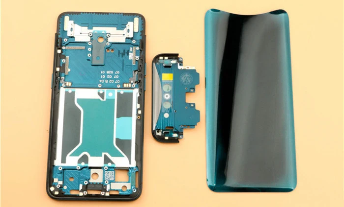  Replacement Parts Middle Frame Bezel Plate for Oppo Find X + back cover + camera lens cover Repair