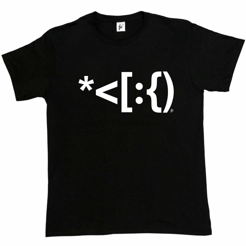 Santa Face Geek Computer Language Christmas Mens T-Shirt |