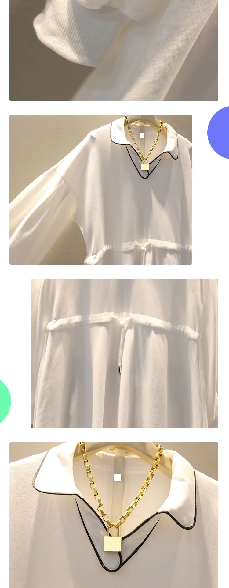 XITAO Tide Drawstring Бандажное приталенное платье женская одежда Мода Корея плюс размер элегантное платье отложной воротник GCC1832