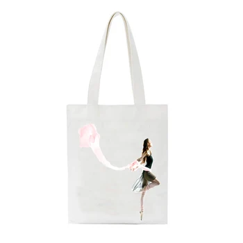

Womens Totes Handbags Ukiyoe Style Beautiful dance moves Print Shopping Bag Large Capacity Shoulder Bags