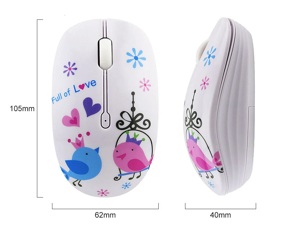 Creative Wireless Mouse Cute Computer Mouse