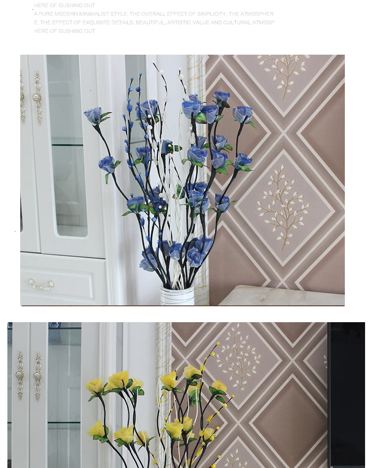 Ground Artificial Flower A Decoration Plastic Flower Botany Flower Arrangement Large Decorate Flower Tulips Simulation Bouquet