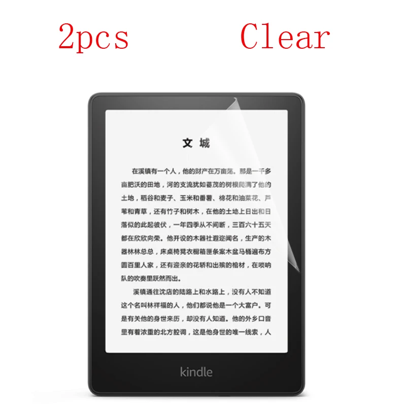 

Clear HD Screen Protector Film For Kindle Paperwhite 1 2 3/4/5 2021 protective 2pcs in 1 package