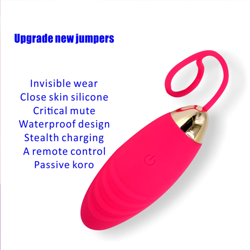 10 speed Silicone Jump Egg Vibrators for Women Wireless Remote Control vibrators USB Rechargeable Massage Ball Adult Sex Toys