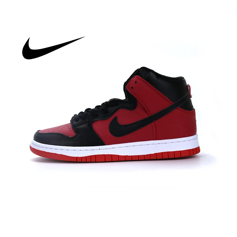 Мужская обувь для скейтбординга с высоким берцем от Nike Air Jordan 1, дышащие повседневные кроссовки средней высоты, спортивная обувь для скейтбординга AJ1