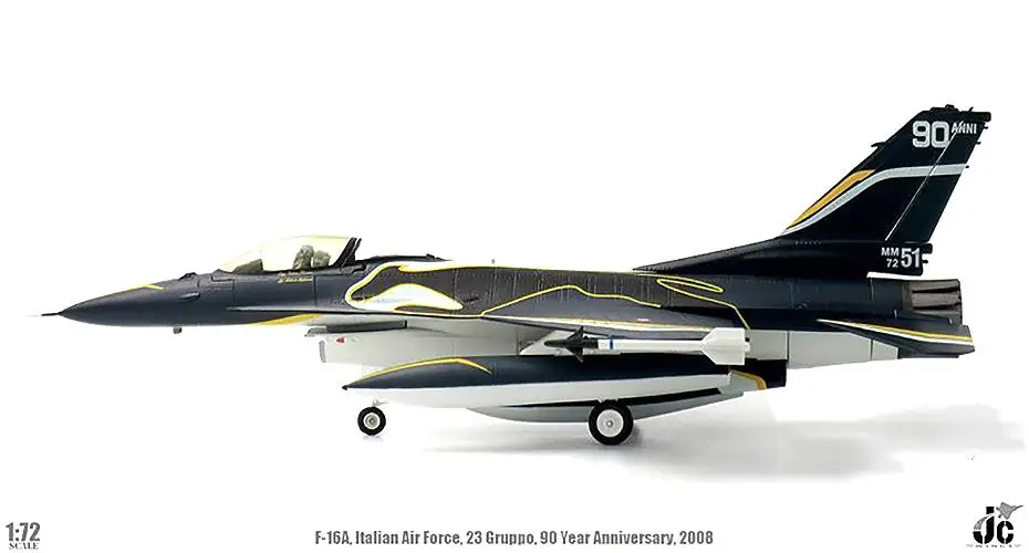 JC Крылья итальянских ВВС F 16 ADF Fighting Falcon 23 Gruppo 1/72 модель самолета| |