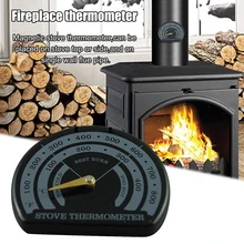 Магнитный термометр для печи с подогревом для дровяного бревна, горелка для камина, вентилятор, термометр с большим дисплеем