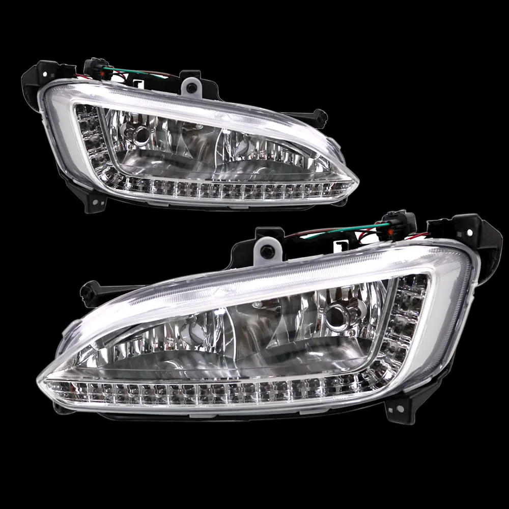 Дневные ходовые огни светильник DRL для Hyundai Santa Fe 2013 2014 2015 левой и правой стороны