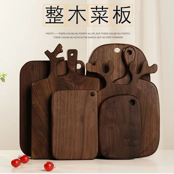 

Black Walnut Solid Wood Cutting Board Japanese Sushi Plate Multifunctional Wooden Pallet Handmade Mould Proof And Antibacterial