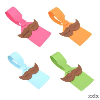 

Travel Luggage Gift Cute Beard Name Address Suitcase Tag Travel Tags