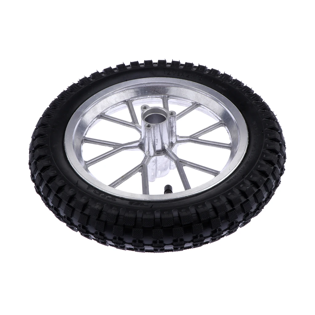 Front Tire Assembly Replacement 12.5 - 2.75 Rear - Mini Bike Scooter Motorcycle Wheel Rim Hub With Tire