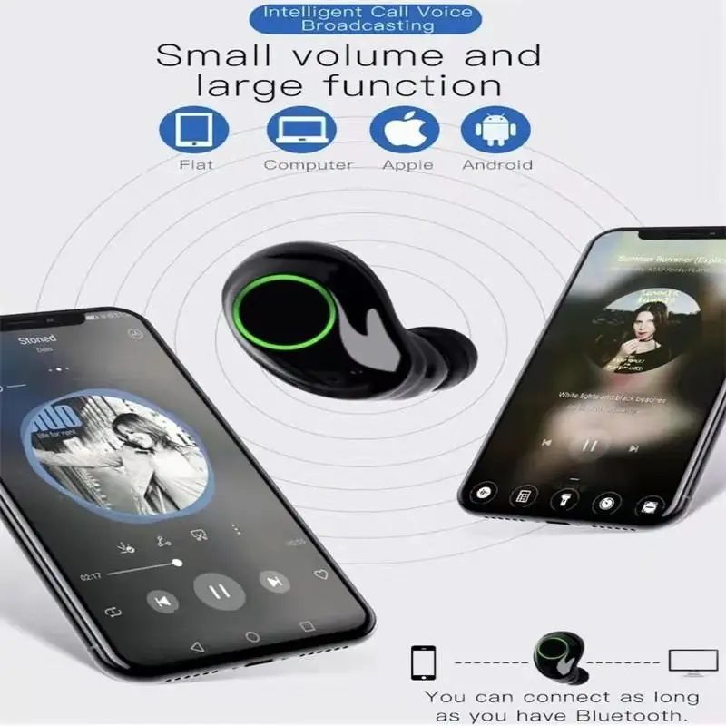 TWS-X23 беспроводные Bluetooth наушники Bluetooth бинауральные наушники с зарядным устройством сенсорное управление Спортивная мини гарнитура