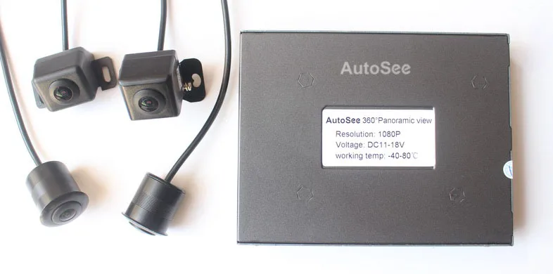 AutoSee Автомобильная 360 градусов камера BSM слепое пятно мониторинга 4 пути DVR видео