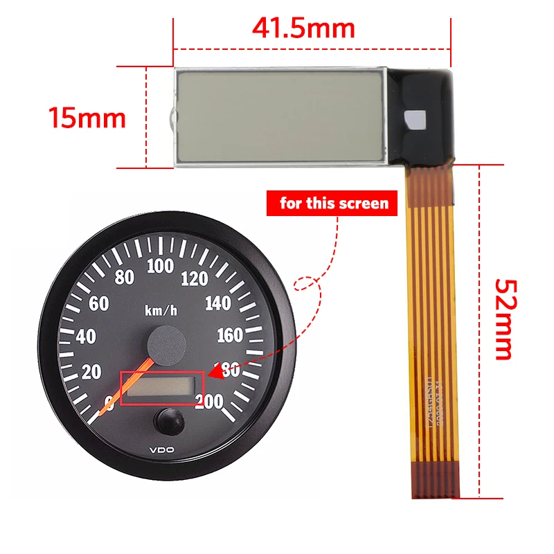 Car Auto Replacement LCD Display Screen for Volovo Penta Tachometer Kenworth trucks VDO Instrument Cluster | Автомобили и