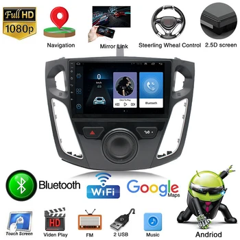 

Car Radio Multimedia Player 2din Android 9.1 for Ford Focus 2012-2017 Navigation Autoradio 9'' Touch Screen GPS WIFI Bluetooth