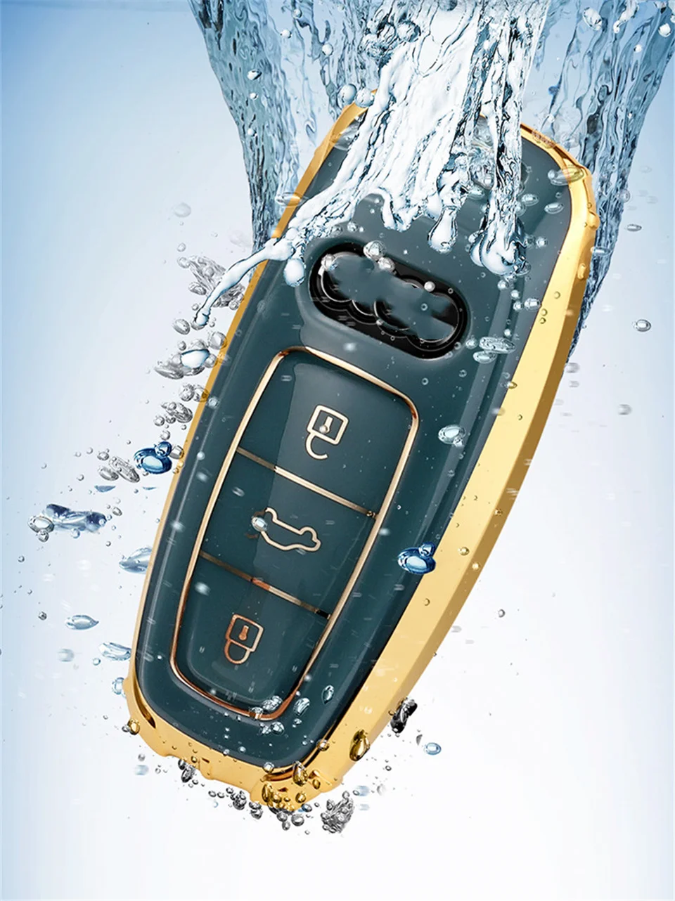 Cover custodia chiave auto per Audi a1 a3 8v a4 b9 a5 a6 c8 q3 q5 q7 tt - Haa61664b1753441c98af7a51293e454dZ