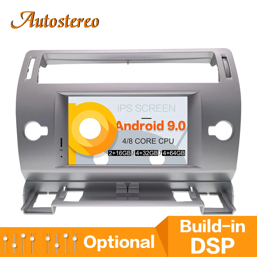 Android 8 dvd-плеер автомобиля gps навигации для Citroen C4 Quatre Триумф 2004-2012 авто мультимедиа магнитола головного устройства ips