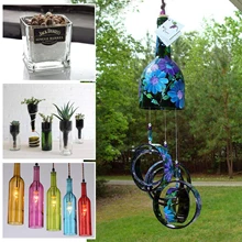 Резак для стеклянной бутылки Толщина 1,2-6 см инструмент для резки стекла Вино Пиво Стекло скульптуры резак для DIY металлический держатель для бутылки