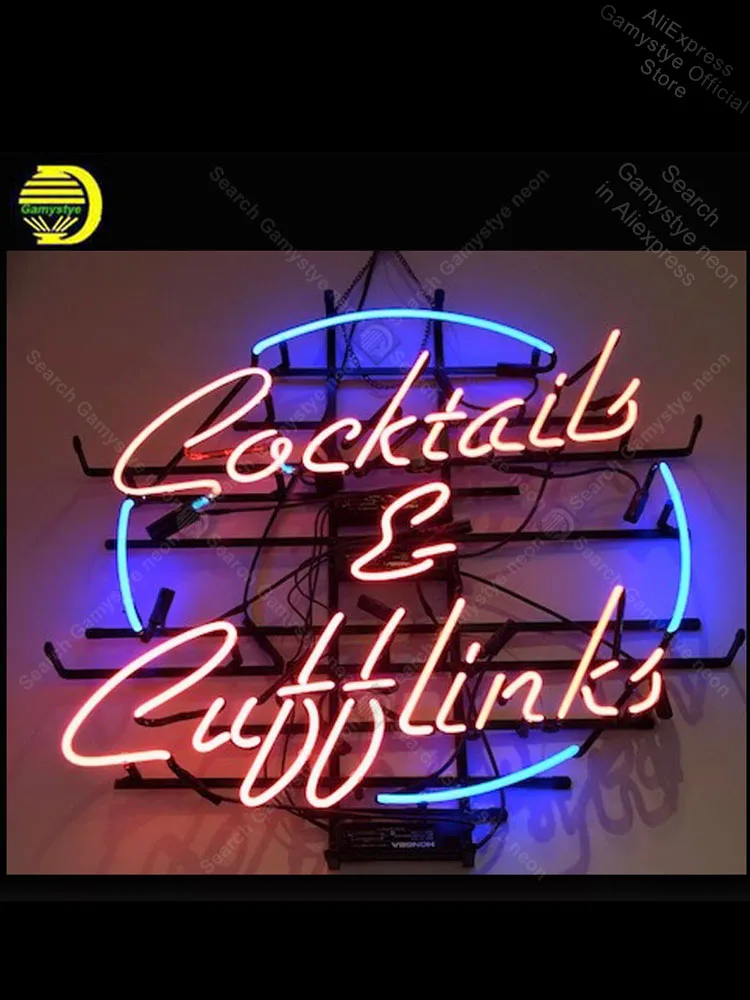 Неоновая вывеска для коктейлей пива паба магазина дисплеев ресторанов комнатных