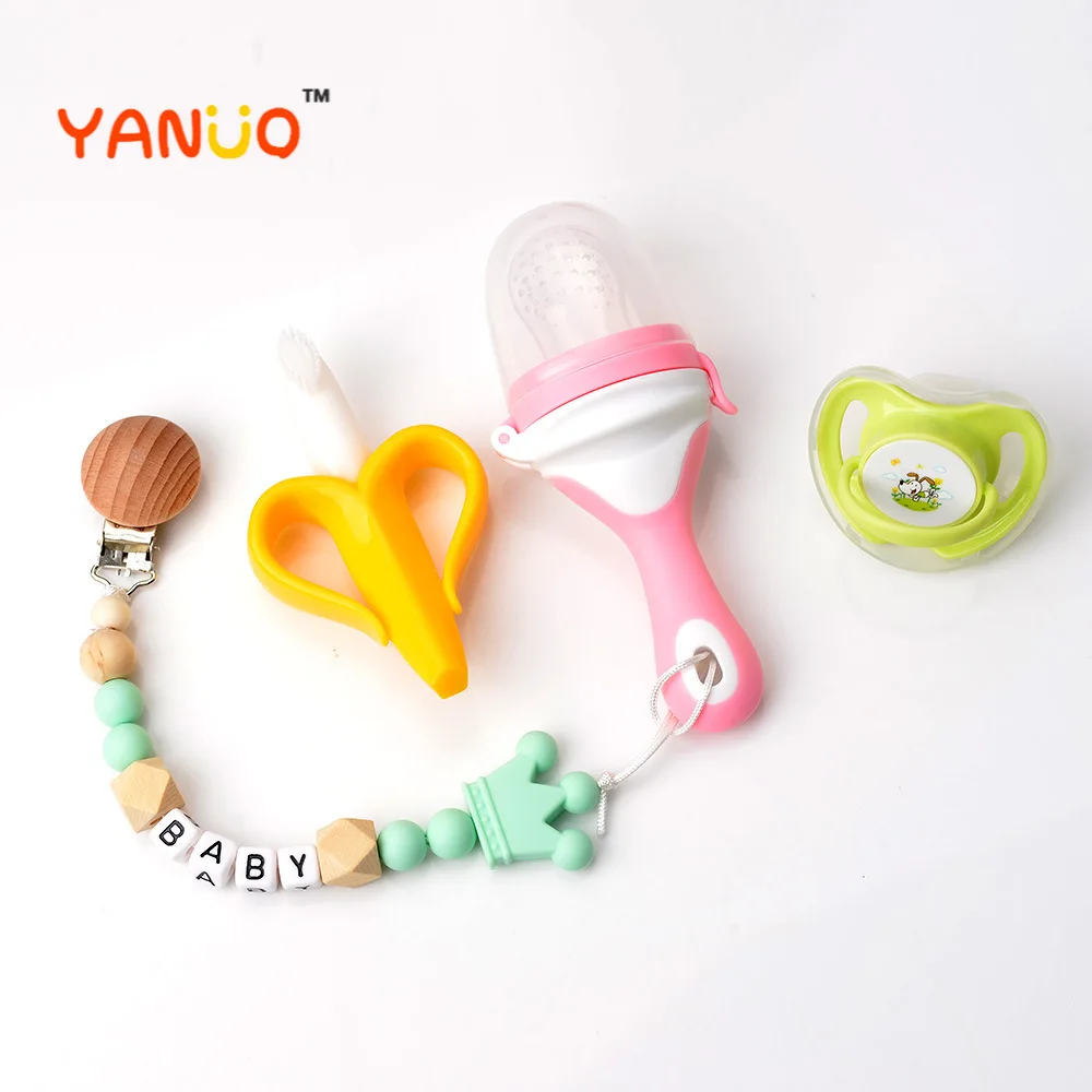 

Diy Baby Pacifier Letter Chain Silicone Handcrafted Jewelry Infant Teether Appease Pacifier Anti-drop Chains