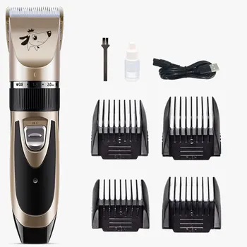 

Pet clippers 1500mAh Dog shaver pet electric clipper Dog hair clipper Ultra-low Mute Design Sharp Ceramics Tool 1 set