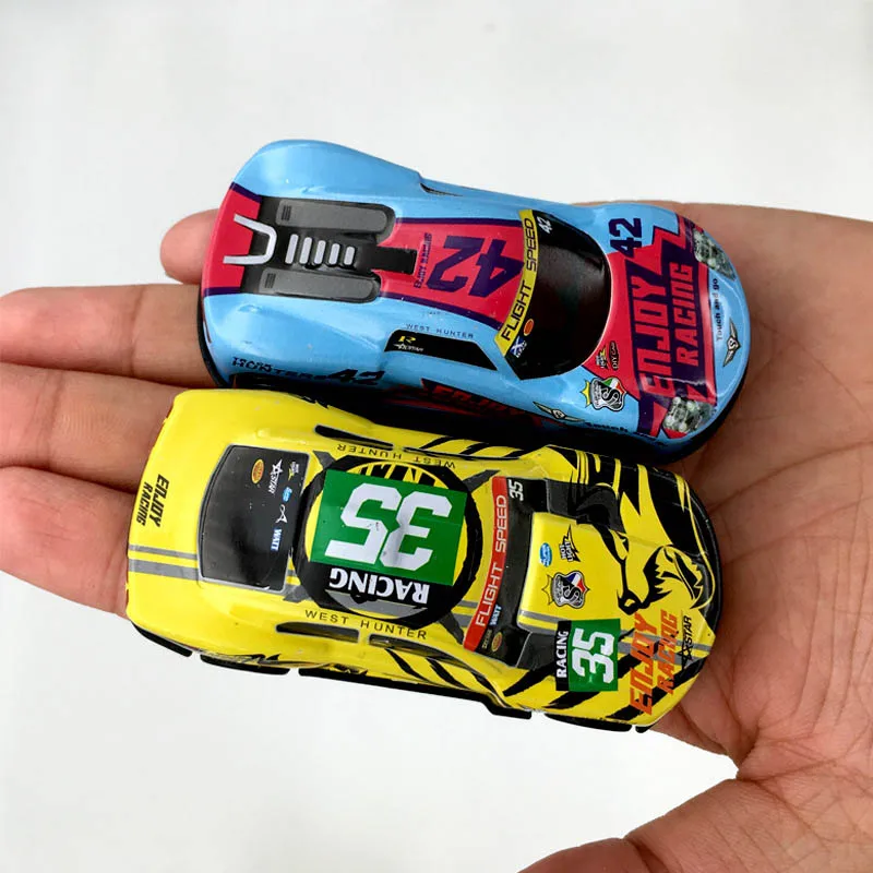Гоночный мини автомобиль из сплава 1/64 5 шт./лот детская игрушка модель с отрывом
