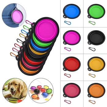 

Silicone Dog Bowl Silicone Folding Travel Bowl For Dog Pet Cat Food Water Feeding Dog Bowls Food Container Feeder Dish