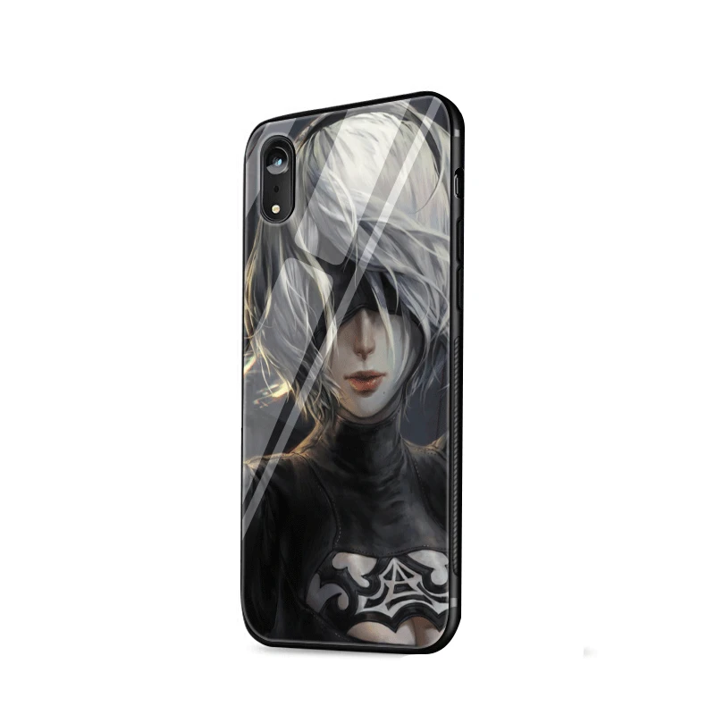 Стеклянный чехол для телефона iPhone 6 6s 7 8 Plus X XR XS Max 5 S 5 SE чехол NieR Automata - Цвет: G6