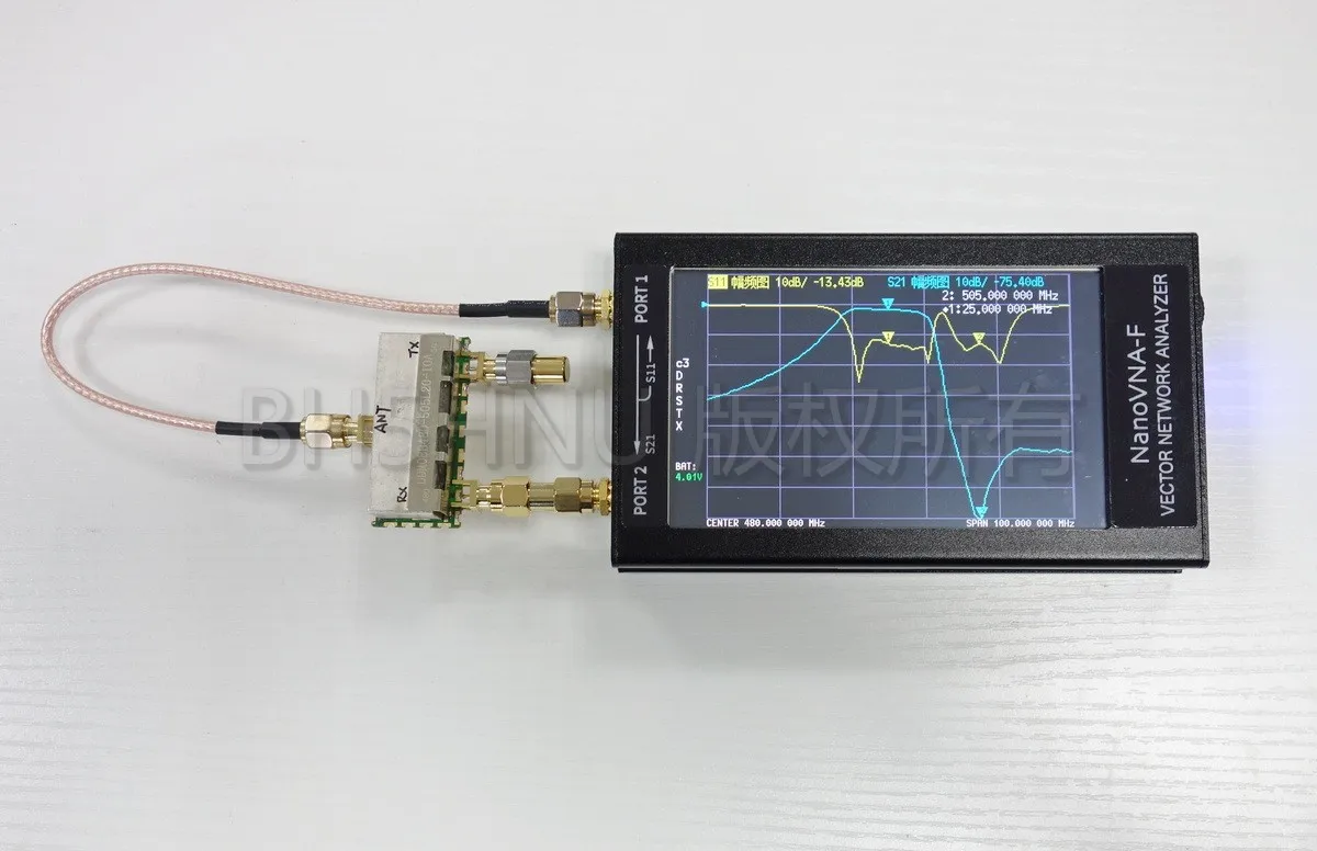 Новейшая модель; NanoVNA-F вектор сетевой анализатор VNA HF VHF UHF анализатор антенны коротковолновое 4,3 дюйма 50 k-1 ГГц встроенный 5000mA Батарея