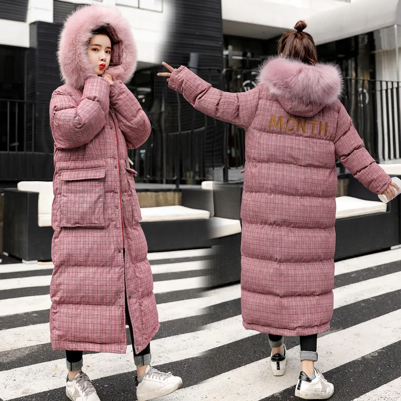 

Crew Neck Long Sleeve Mid-length Cotton-padded Clothes Cotton Coat 2018 Winter Comfortable Trend Simple Cool Versatile Fashion