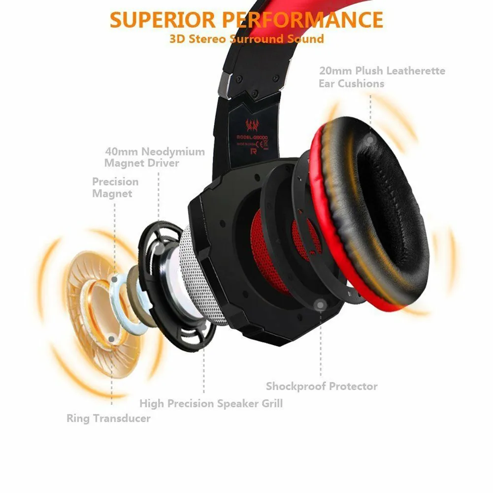 3.5mm Gaming headphone Earphone Gaming Headset Headphone Headset with microphone for pc ps4 Xbox One playstation 4 laptop phone