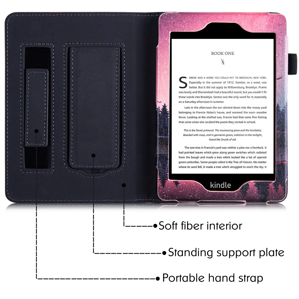 Funda Kindle Paperwhite con soporte, funda inteligente de piel sintética  con función de encendido automático para Kindle Paperwhite Signature  Edition