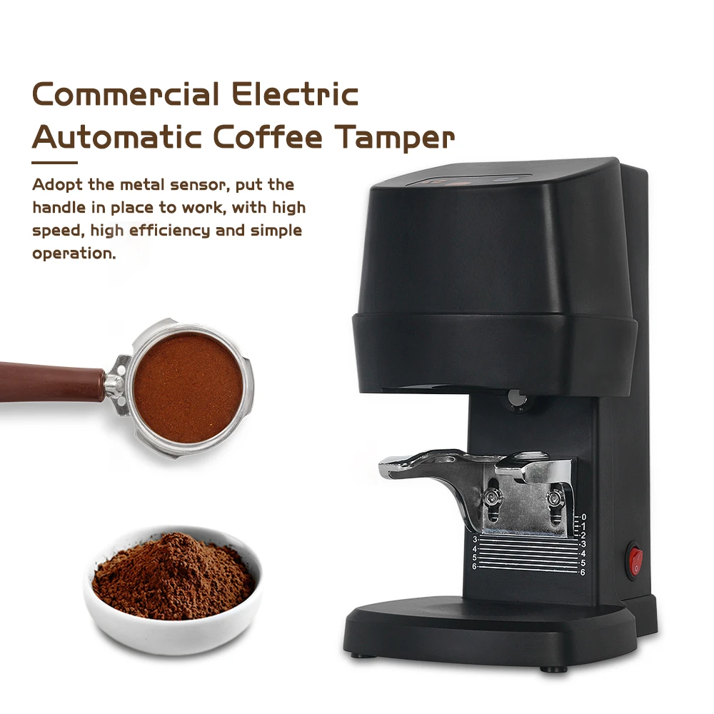 Commercial Electric Automatic Coffee Tamper Stainless Steel 58mm 110-240V