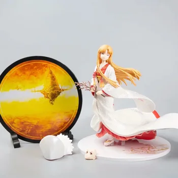 

25cm Japanese Anime Sword Art Online Yuuki Asuna White Kimono Bride Ver. 1/7 Scale Sexy Girl PVC Action Figure Model Toys Gift