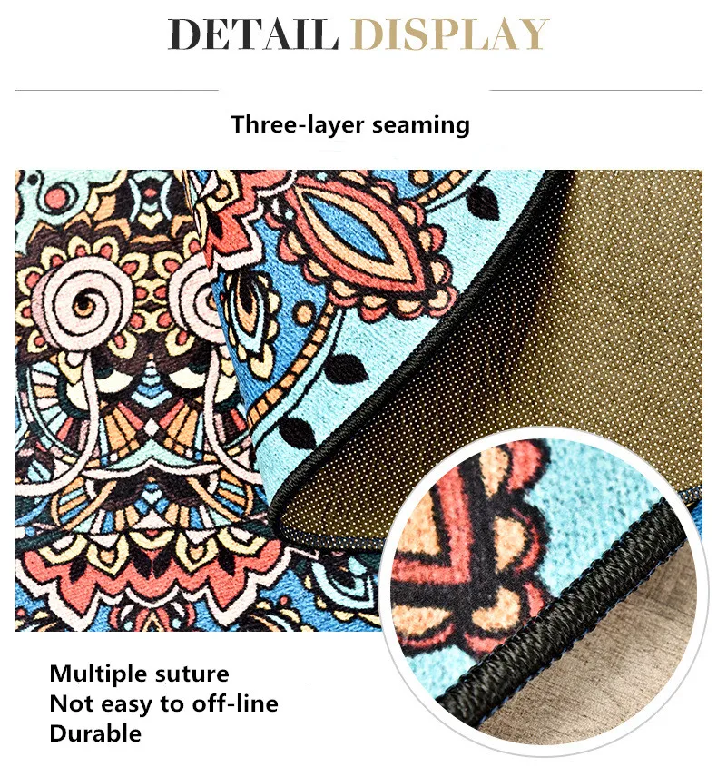 1 American ethnic bohemian vintage round rug (2)