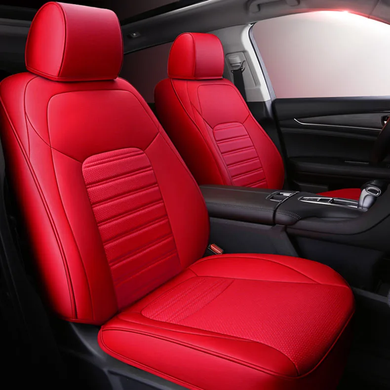 Custom Cowhide Car Seat Cover For Honda Vezel Accord Fit City Cr v Xr v Odyssey Element Pilot 