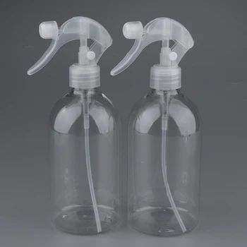 

2pcs 500ml Plastic Spray Bottles Trigger Water Sprayer with Fine Mist for Hairdressing Salon Home & Garden Use