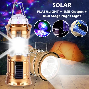 

Disco LED Rechargeable Multi Function Flashlight Portable Lantern Lamp Hand Lamp Hiking Camping Lantern Light Outdoor Lighting