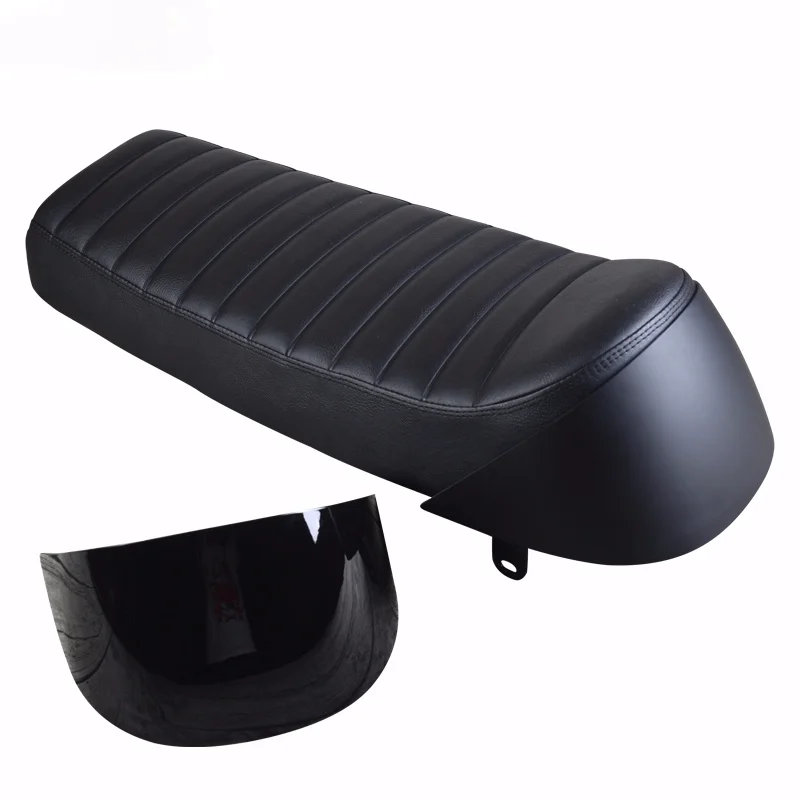 66cm Retro Motorcycle Modified Saddle with Tail Cover Seat Cushion