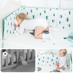 Lit de nouveau né en coton, protection de berceau, coussins anti chocs, décor de chambre, tour de lit bébé, barrières de lit, tresse de lit bébé, bebe accessoires chambre 