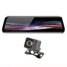 T11 ADAS Dash Cam 9,66 дюймов ips Touch WDR зеркало заднего вида автомобиля DVR камера 1080p 720p двойной объектив вождения видео рекордер